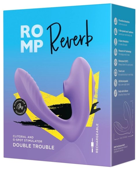 ROMP - Pulsator Łechtaczki Z Stymulacją Punktu-G Reverb ROMP ROMP - Pulsator Łechtaczki Z Stymulacją Punktu-G Reverb ROMP