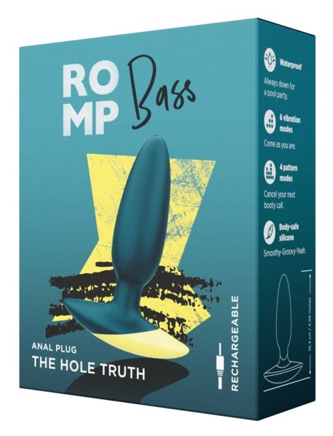 ROMP - Wibrujące Korek Analny Dwukolorowy Bass ROMP ROMP - Wibrujące Korek Analny Dwukolorowy Bass ROMP