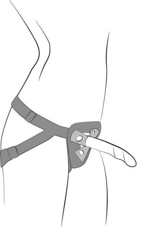 ROMP - Zestaw Dildo Dwukolorowe Z Uprzężą Strap-On Piccolo Pegging Kit ROMP ROMP - Zestaw Dildo Dwukolorowe Z Uprzężą Strap-On Piccolo Pegging Kit ROMP