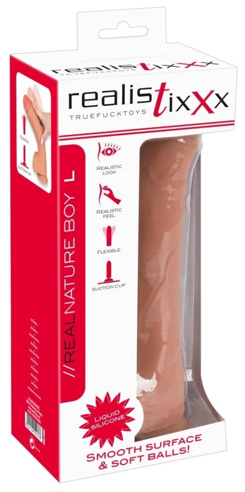 Realistixxx - Naturalne Dildo Z Żyłami Żołędziem I Jądrami 24.7cm Realistixxx