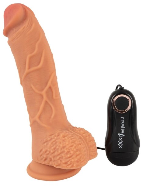 Realistixxx - Naturalny Wibrator Z Żyłami Żołędziem I Pilotem 22.5cm Realistixxx Realistixxx - Naturalny Wibrator Z Żyłami Żołędziem I Pilotem 22.5cm Realistixxx