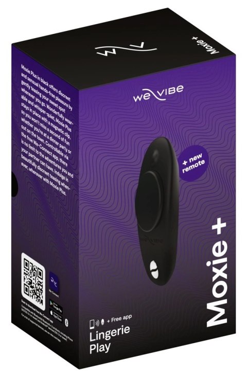 We-Vibe - Wibrator Do Majtek Z Pilotem Moxie+ Satin Black We Vibe