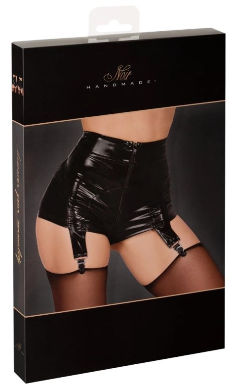 Noir - Seksowne Matowe Majtki Z Szelkami Do Pończoch Czarne XL Noir Noir - Seksowne Matowe Majtki Z Szelkami Do Pończoch Czarne XL Noir