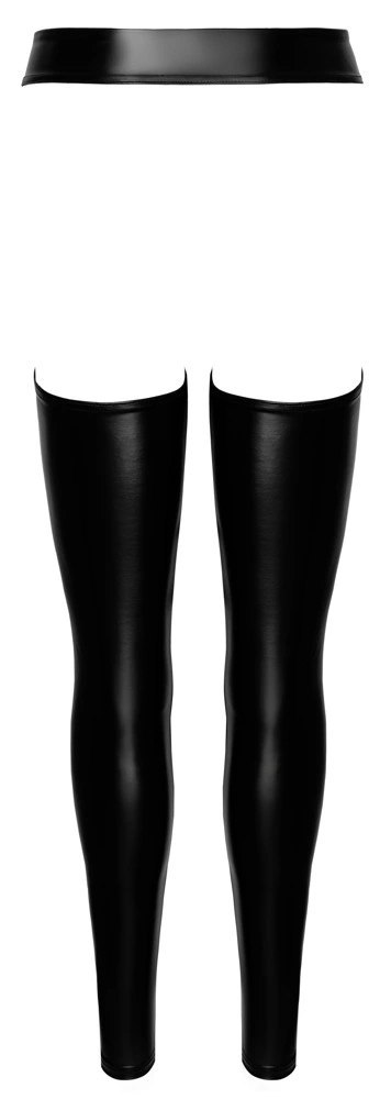Noir - Seksowne Obcisłe Czarne Spodnie Bez Kroku XL Noir Noir - Seksowne Obcisłe Czarne Spodnie Bez Kroku XL Noir