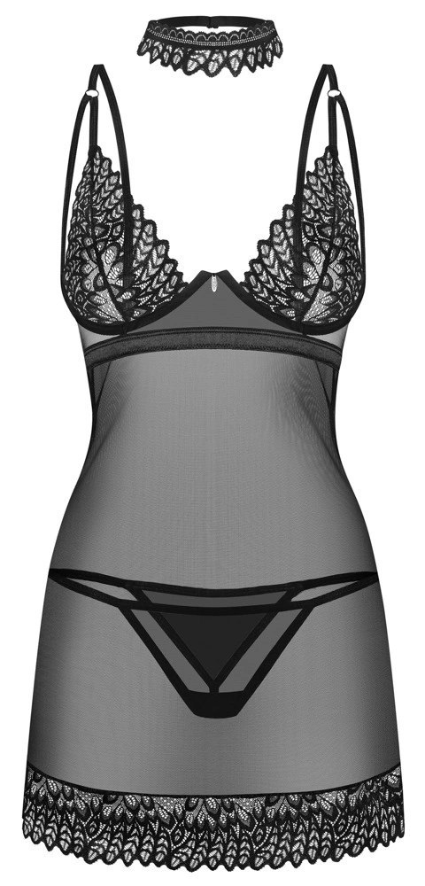 Obsessive - Seksowna Koszulka Nocna + Stringi i Choker Donarella M/L Obsessive Obsessive - Seksowna Koszulka Nocna + Stringi i Choker Donarella M/L Obsessive