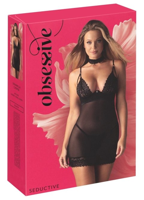 Obsessive - Seksowna Koszulka Nocna + Stringi i Choker Donarella M/L Obsessive Obsessive - Seksowna Koszulka Nocna + Stringi i Choker Donarella M/L Obsessive