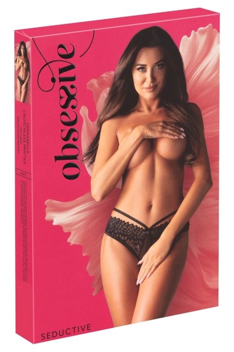 Obsessive - Seksowne Figi Bez Krocza Donarella Czarne XL/2XL Obsessive Obsessive - Seksowne Figi Bez Krocza Donarella Czarne XL/2XL Obsessive