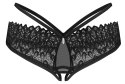 Obsessive - Seksowne Figi Bez Krocza Donarella Czarne M/L Obsessive