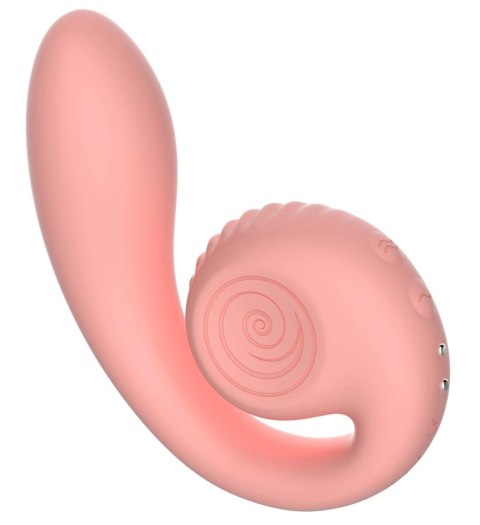 Snail Vibe - Wibrator Ślimak Zakrzywiony Ze Stymulacją Łechtaczki Gizi Brzoskwiniowy Snail Vibe Snail Vibe - Wibrator Ślimak Zakrzywiony Ze Stymulacją Łechtaczki Gizi Brzoskwiniowy Snail Vibe