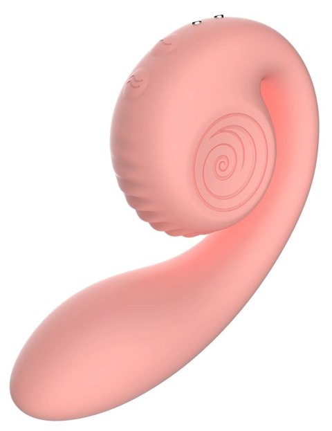 Snail Vibe - Wibrator Ślimak Zakrzywiony Ze Stymulacją Łechtaczki Gizi Brzoskwiniowy Snail Vibe Snail Vibe - Wibrator Ślimak Zakrzywiony Ze Stymulacją Łechtaczki Gizi Brzoskwiniowy Snail Vibe