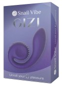 Snail Vibe - Wibrator Ślimak Zakrzywiony Ze Stymulacją Łechtaczki Gizi Fioletowy Snail Vibe