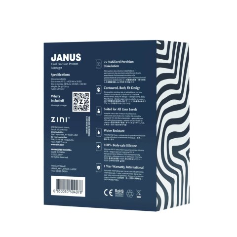 Zini - Stabilizowany masażer prostaty Janus Anti L ZINI Zini - Stabilizowany masażer prostaty Janus Anti L ZINI