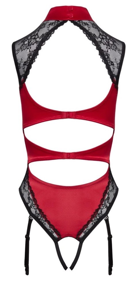 Cottelli LINGERIE - Seksowne Czerwone Body Z Delikatną Koronką Bez Krocza S Cottelli LINGERIE Cottelli LINGERIE - Seksowne Czerwone Body Z Delikatną Koronką Bez Krocza S Cottelli LINGERIE