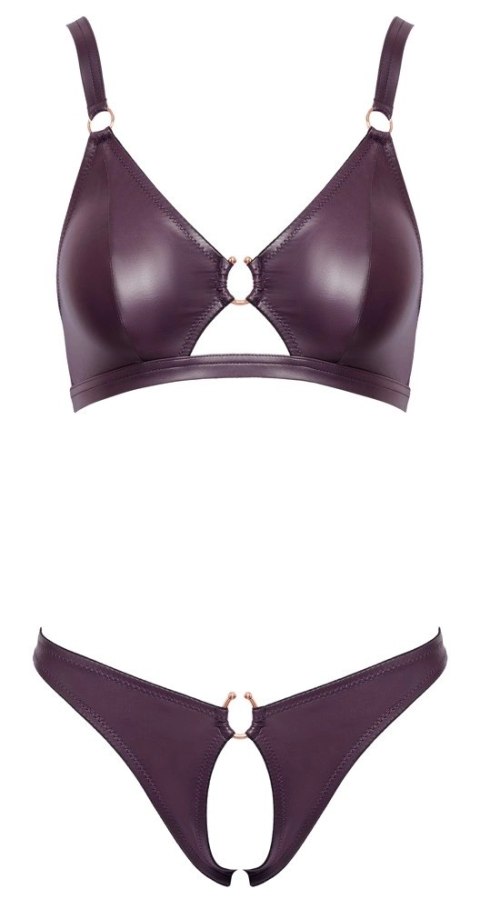 Cottelli LINGERIE - Seksowny Miękki Biustonosz I Otwarte Majteczki Fioletowe M Cottelli LINGERIE Cottelli LINGERIE - Seksowny Miękki Biustonosz I Otwarte Majteczki Fioletowe M Cottelli LINGERIE