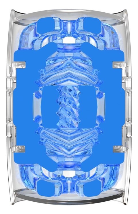 Fleshlight - Ręczny Masturbator Kieszonkowy Quickshot Turbo Blue Ice Fleshlight Fleshlight - Ręczny Masturbator Kieszonkowy Quickshot Turbo Blue Ice Fleshlight