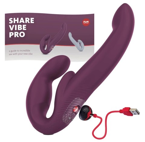 Fun Factory - Podwójne Dildo Z Wibracjami Share Vibe Pro Cool Fioletowe Fun Factory Fun Factory - Podwójne Dildo Z Wibracjami Share Vibe Pro Cool Fioletowe Fun Factory