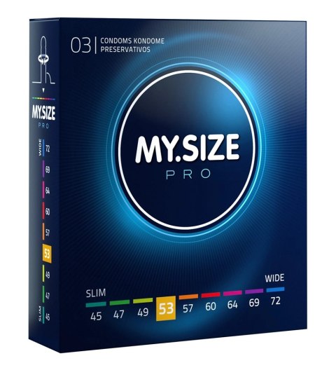 MY.SIZE PRO - Prezerwatywy 53 mm 3 Sztuk My.Size Pro