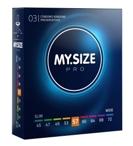 MY.SIZE PRO - Prezerwatywy 57 mm 3 Sztuk My.Size Pro