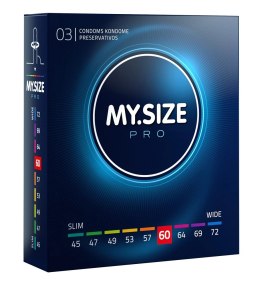 MY.SIZE PRO - Prezerwatywy 60 mm 3 Sztuk My.Size Pro