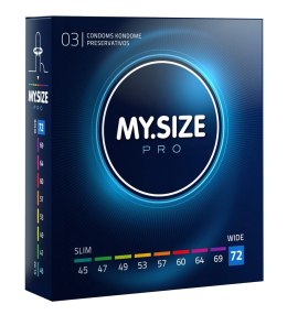 MY.SIZE PRO - Prezerwatywy 72 mm 3 Sztuk My.Size Pro