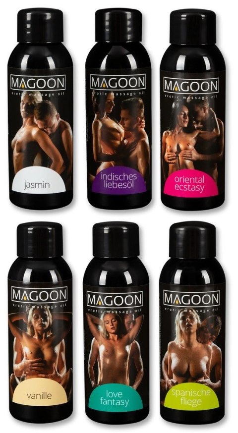 Magoon - Zestaw 6 Najlepszych Olejków Do Masażu 50 ml Magoon