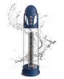 Pump Worx - Przezroczysta Pompka Do Penisa Wyświetlacz LED Max Pro Flow Blue Pump Worx