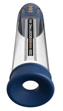 Pump Worx - Przezroczysta Pompka Do Penisa Wyświetlacz LED Max Pro Flow Blue Pump Worx