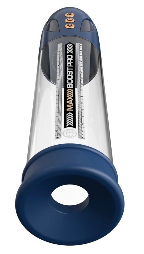 Pump Worx - Przezroczysta Pompka Do Penisa Wyświetlacz LED Max Pro Flow Blue Pump Worx Pump Worx - Przezroczysta Pompka Do Penisa Wyświetlacz LED Max Pro Flow Blue Pump Worx