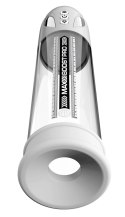 Pump Worx - Przezroczysta Pompka Do Penisa Wyświetlacz LED Max Pro Flow White Pump Worx