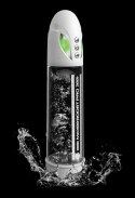 Pump Worx - Przezroczysta Pompka Do Penisa Wyświetlacz LED Max Pro Flow White Pump Worx