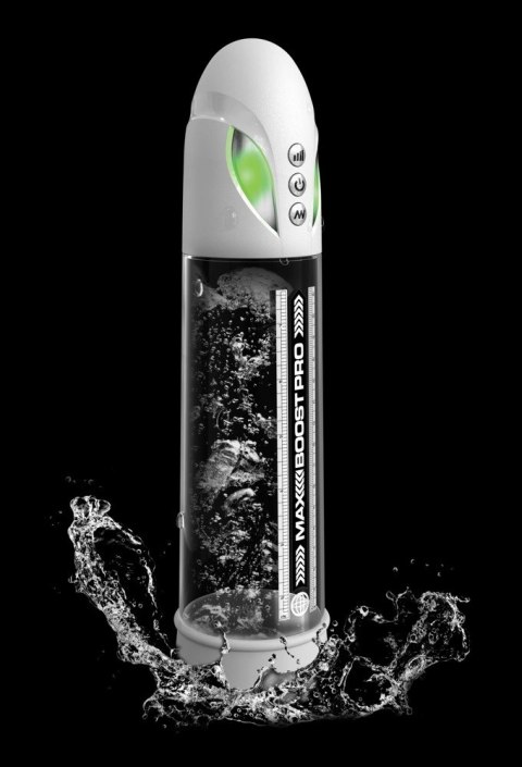 Pump Worx - Przezroczysta Pompka Do Penisa Wyświetlacz LED Max Pro Flow White Pump Worx Pump Worx - Przezroczysta Pompka Do Penisa Wyświetlacz LED Max Pro Flow White Pump Worx