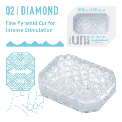 Tenga - Uniwerselna Nakładka Do Masturbacji Uni Diamond TENGA Tenga - Uniwerselna Nakładka Do Masturbacji Uni Diamond TENGA