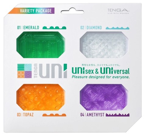 Tenga - Uniwerselna Nakładka Do Masturbacji Uni Variety Pack 4-PAK TENGA