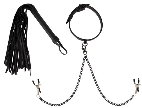 Vegan Fetish - Zestaw Bdsm Mankiet Na Szyję Zaciski I Pejcz Vegan Fetish Vegan Fetish - Zestaw Bdsm Mankiet Na Szyję Zaciski I Pejcz Vegan Fetish