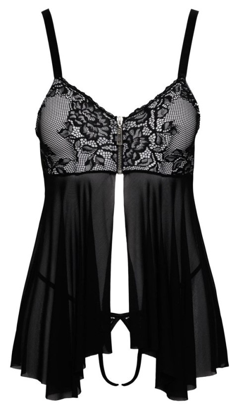 Cottelli LINGERIE - Seksowna Otwarta Haleczka Z Koronką + Stringi Bez Krocza L Cottelli LINGERIE Cottelli LINGERIE - Seksowna Otwarta Haleczka Z Koronką + Stringi Bez Krocza L Cottelli LINGERIE