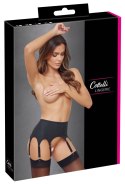 Cottelli LINGERIE - Seksowny Matowy Pas Do Pończoch Z 8 Szelkami Czarny XL Cottelli LINGERIE