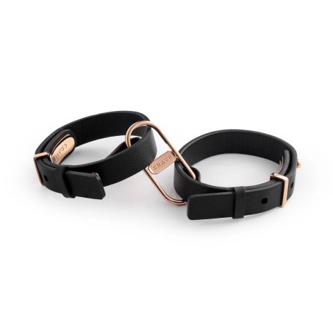 Crave - ICON Cuffs Eleganckie mankiety czarne z różowym złotem Crave Crave - ICON Cuffs Eleganckie mankiety czarne z różowym złotem Crave