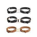 Crave - ICON Cuffs Eleganckie mankiety czarne z różowym złotem Crave