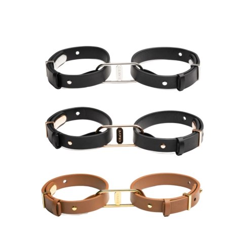 Crave - ICON Cuffs Eleganckie mankiety czarne ze srebrem Crave Crave - ICON Cuffs Eleganckie mankiety czarne ze srebrem Crave