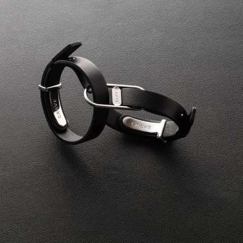 Crave - ICON Cuffs Eleganckie mankiety czarne ze srebrem Crave Crave - ICON Cuffs Eleganckie mankiety czarne ze srebrem Crave