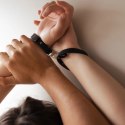 Crave - ICON Cuffs Eleganckie mankiety czarne ze srebrem Crave