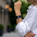 Crave - ID Cuffs Mankiety skórzane czarne ze srebrem Crave