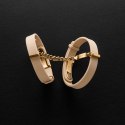 Crave - ID Cuffs - Mankiety skórzane pokryte 18k złotem Crave