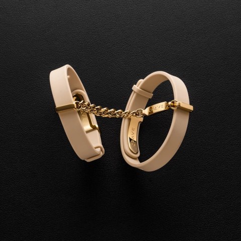 Crave - ID Cuffs - Mankiety skórzane pokryte 18k złotem Crave Crave - ID Cuffs - Mankiety skórzane pokryte 18k złotem Crave