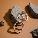 Crave - ID Cuffs Mankiety skórzane różowe z różowym złotem Crave