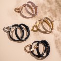 Crave - ID Cuffs Mankiety skórzane różowe z różowym złotem Crave