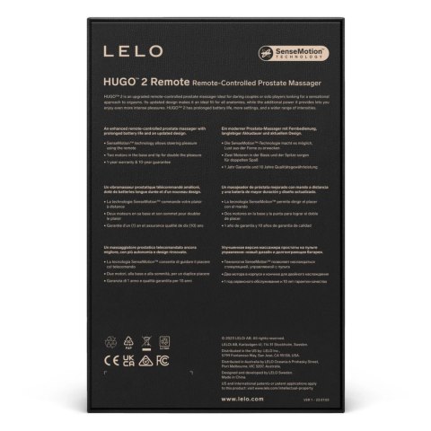 LELO - Hugo 2 Remote- zdalnie sterowany masażer prostaty zielony Lelo LELO - Hugo 2 Remote- zdalnie sterowany masażer prostaty zielony Lelo