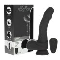 Naked Addiction - Realistyczny Wibrator Z Przyssawką Pilotem I Obrotową Końcówką 23 cm Czarny Naked Addiction
