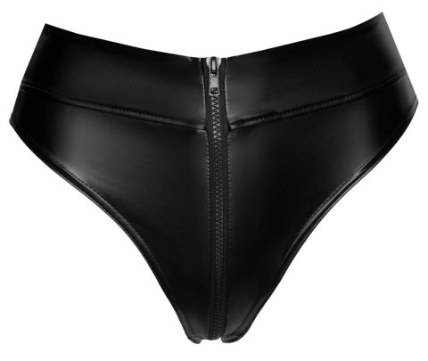 Noir - Seksowne Wysokie Majteczki Z Zamkiem W Kroczu Czarne XL Noir Noir - Seksowne Wysokie Majteczki Z Zamkiem W Kroczu Czarne XL Noir