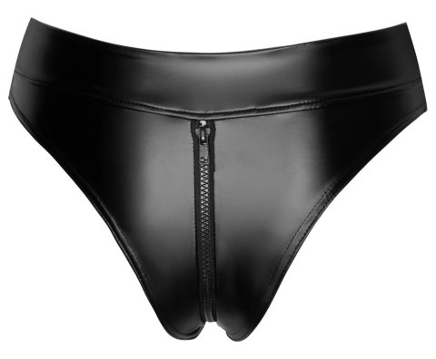 Noir - Seksowne Wysokie Majteczki Z Zamkiem W Kroczu Czarne XL Noir Noir - Seksowne Wysokie Majteczki Z Zamkiem W Kroczu Czarne XL Noir